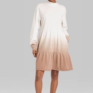 Ombré sweatshirt dress NEW W TAGS